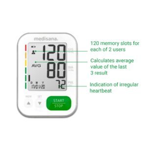 خصائص جهاز ضغط Medisana BU 565