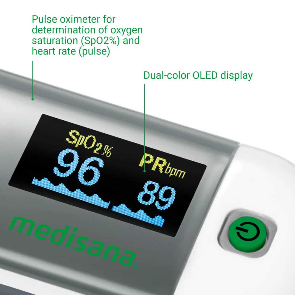 خصائص أكسيمتر Medisana PM 100 Connect