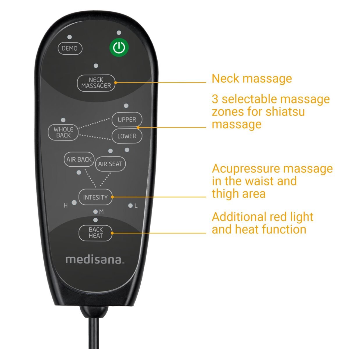غطاء مقعد التدليك شياتسو Mc825