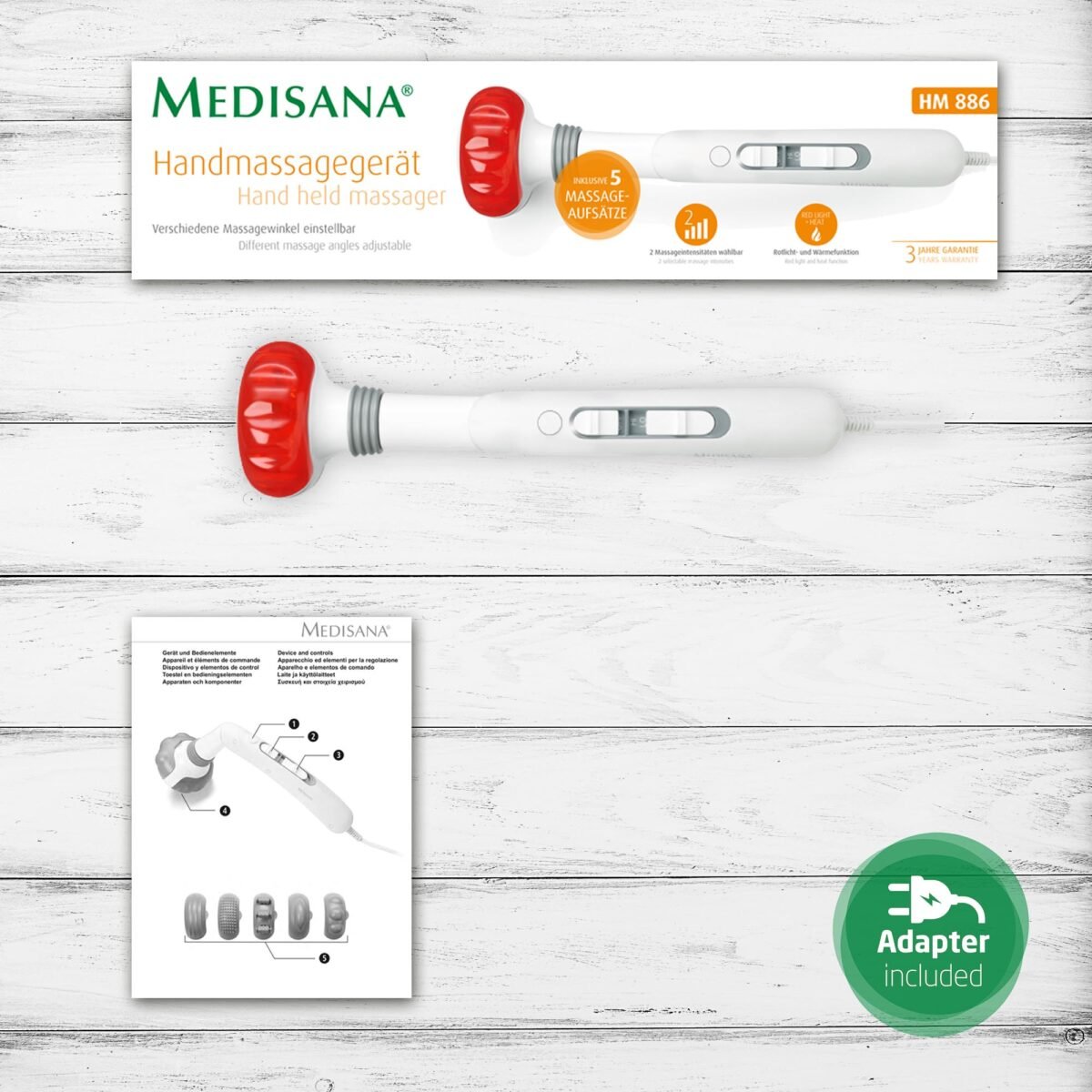 ⁦جهاز مساج يدوي Medisana Hm886⁩ - الصورة ⁦4⁩