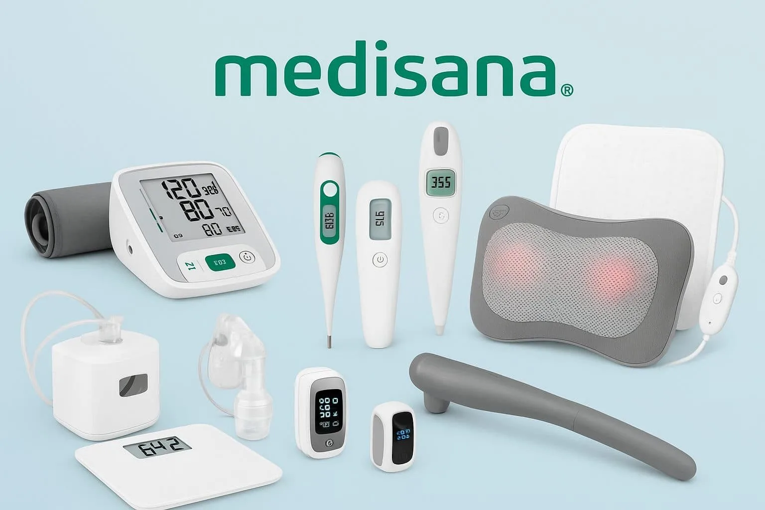 مستلزمات طبية منزلية مثل قياسات ضغط الدم ودرجة الحرارة وجهاز مساج للظهر لتوفير الرعاية الصحية المنزلية لمرضى ويكير مصر. مستلزمات طبية أون لاين في مصر