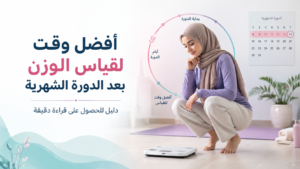 أفضل وقت لقياس الوزن بعد الدورة الشهرية