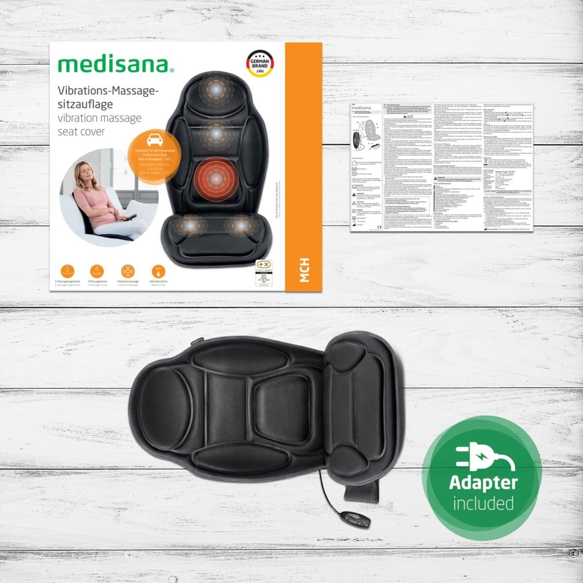 غطاء مساج الكرسي Medisana Mch Massage Seat Cover