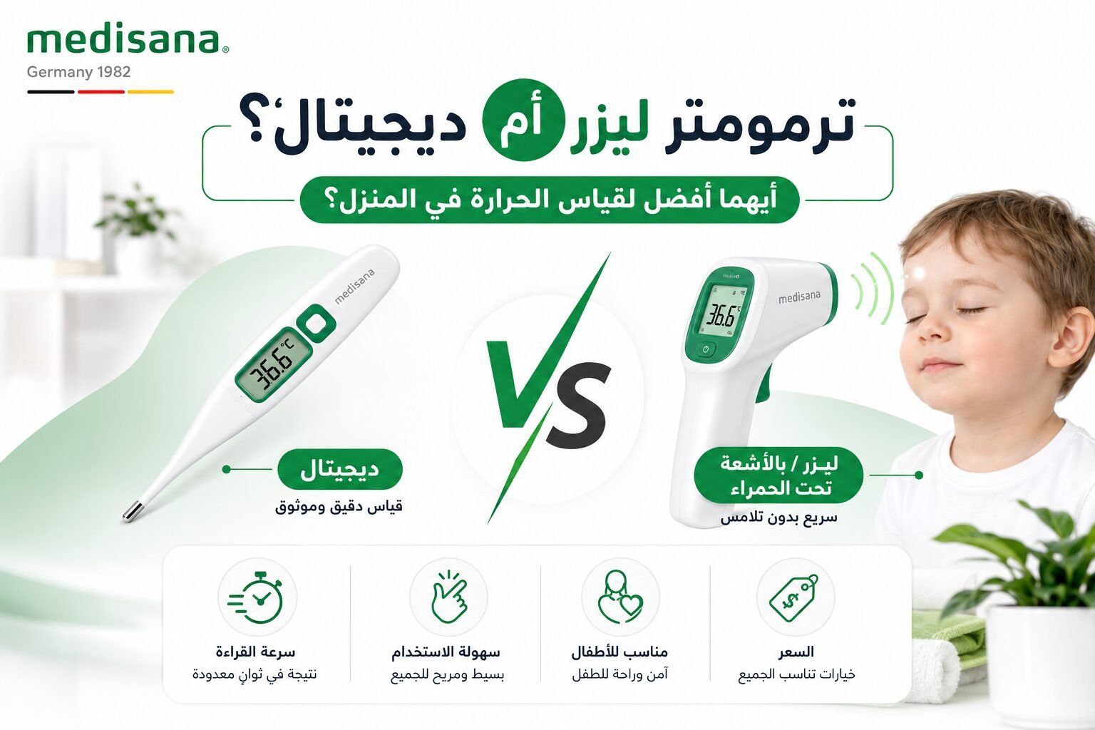 ترمومتر ليزر أم ديجيتال: أيهما أفضل لقياس الحرارة في المنزل؟ 1 ترمومتر ليزر أم ديجيتال