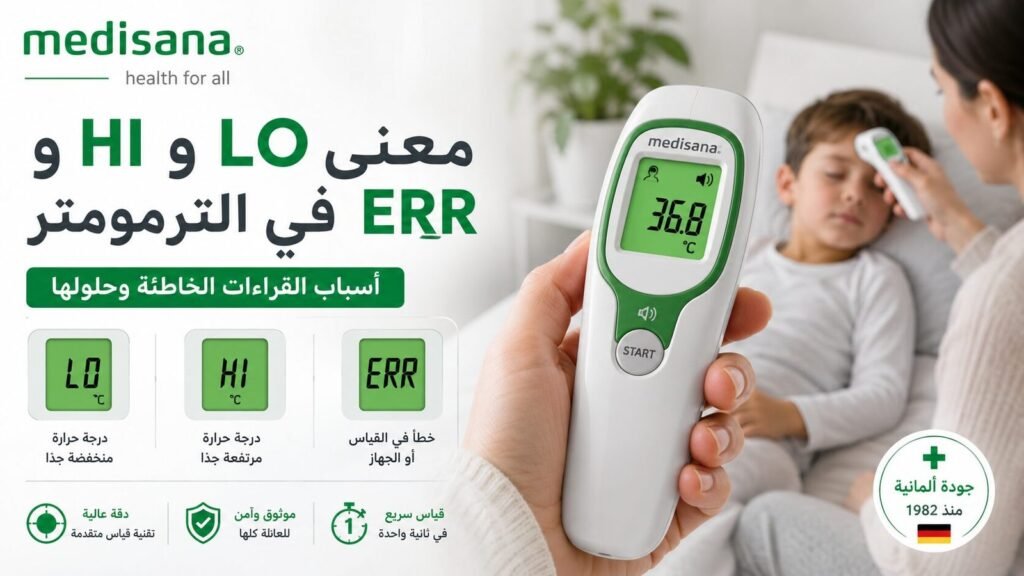 Thermometer error codes LO HI ERR E1 and E2 troubleshooting guide