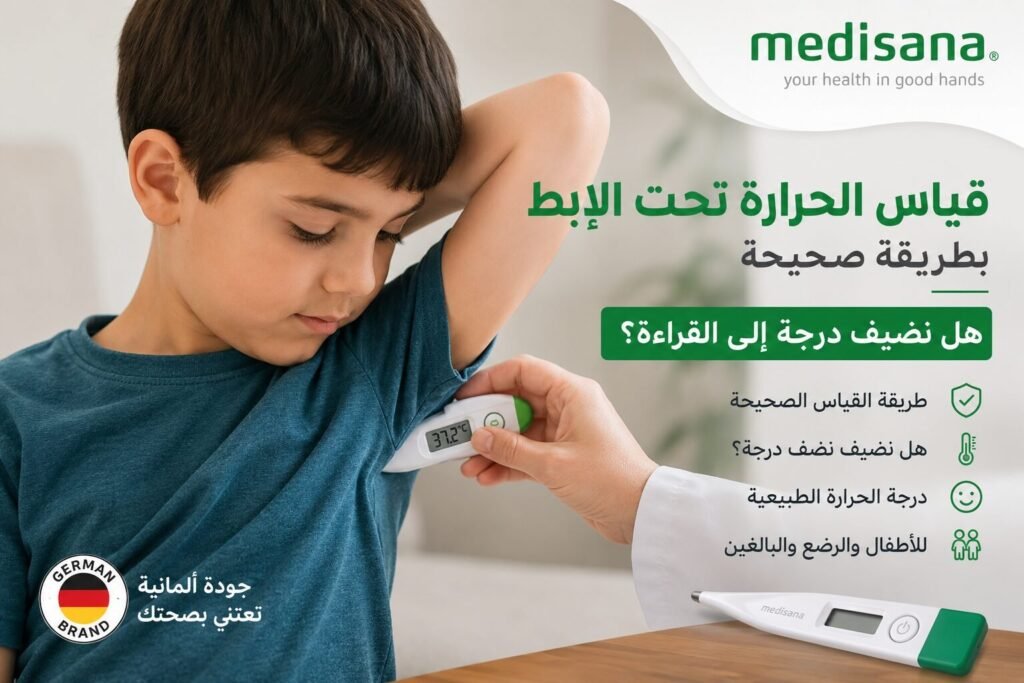 How to measure armpit temperature correctly with a digital thermometer